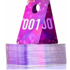 101 to 200 Closet Numbers White/Pink